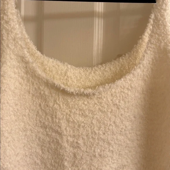 Skims Cozy Fuzzy Teddy Bear Cozy Tank White 2/3X - Picture 2 of 5